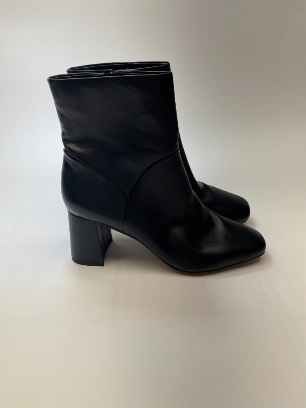 Nordstrom Rack Womens Naja Square Toe Black Heel Boot Sz 10